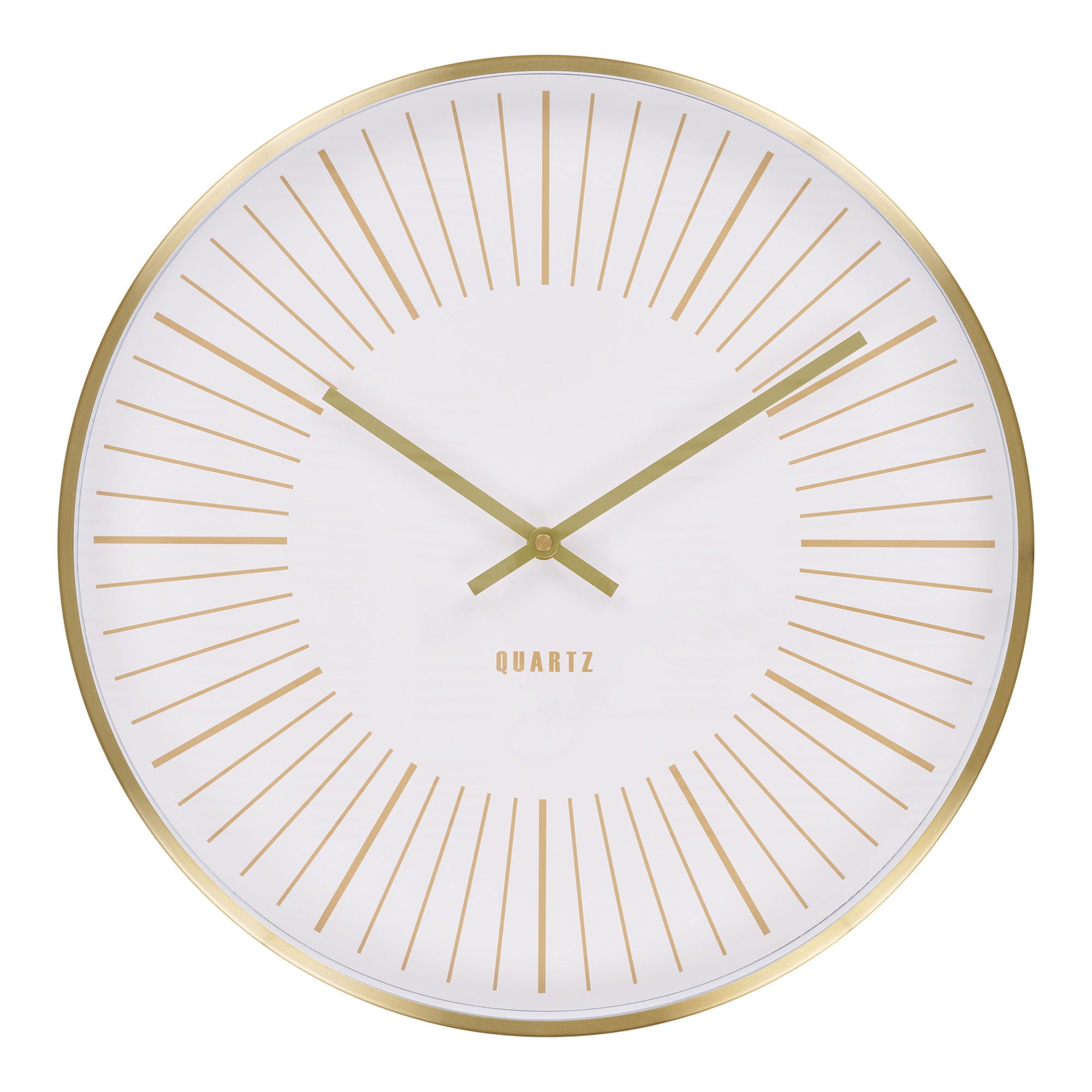 Takamaka Wall Clock - Wall clock, aluminium, gold, silent movement<br>ø40 cm